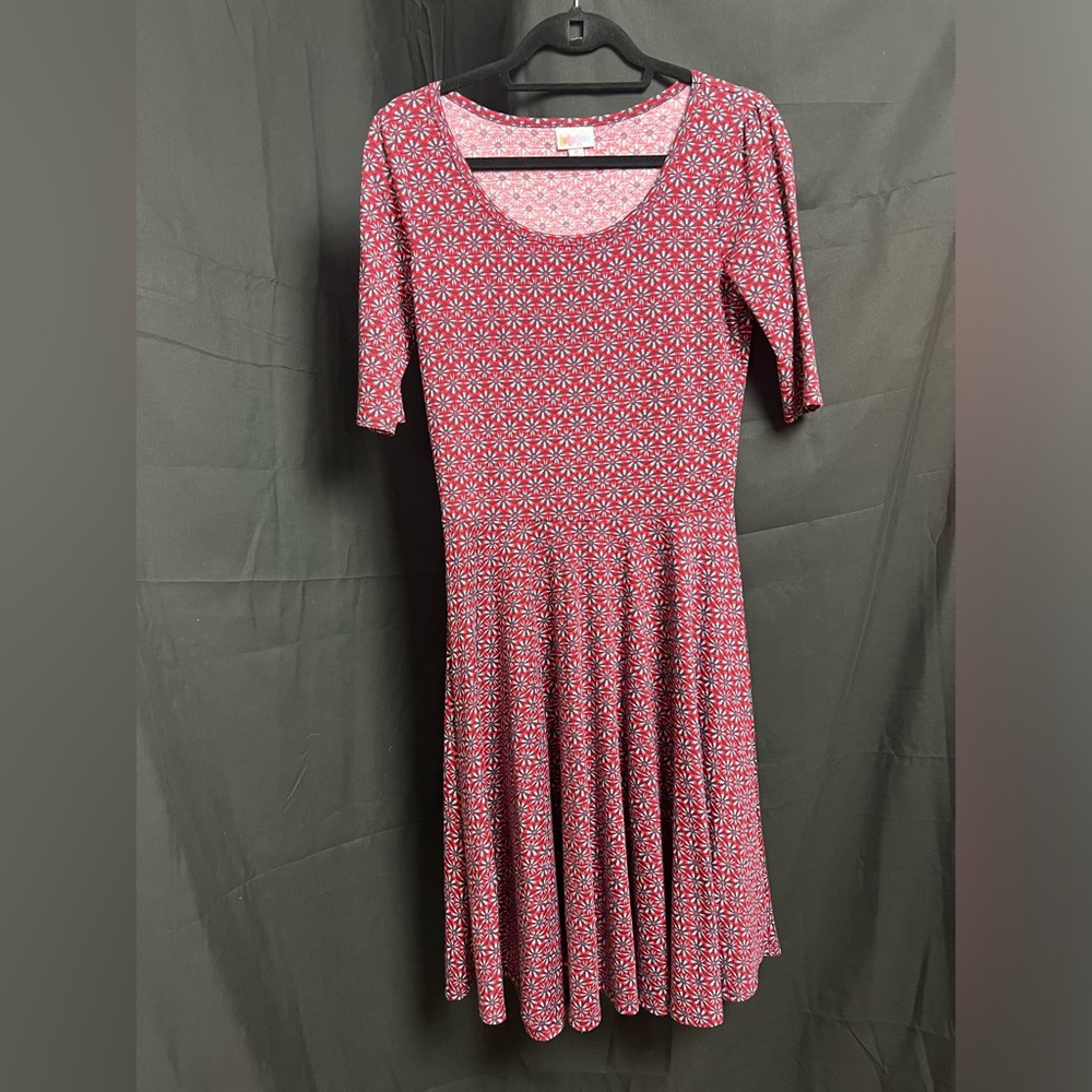 LuLaRue dress - size medium - fun fall geometric pattern